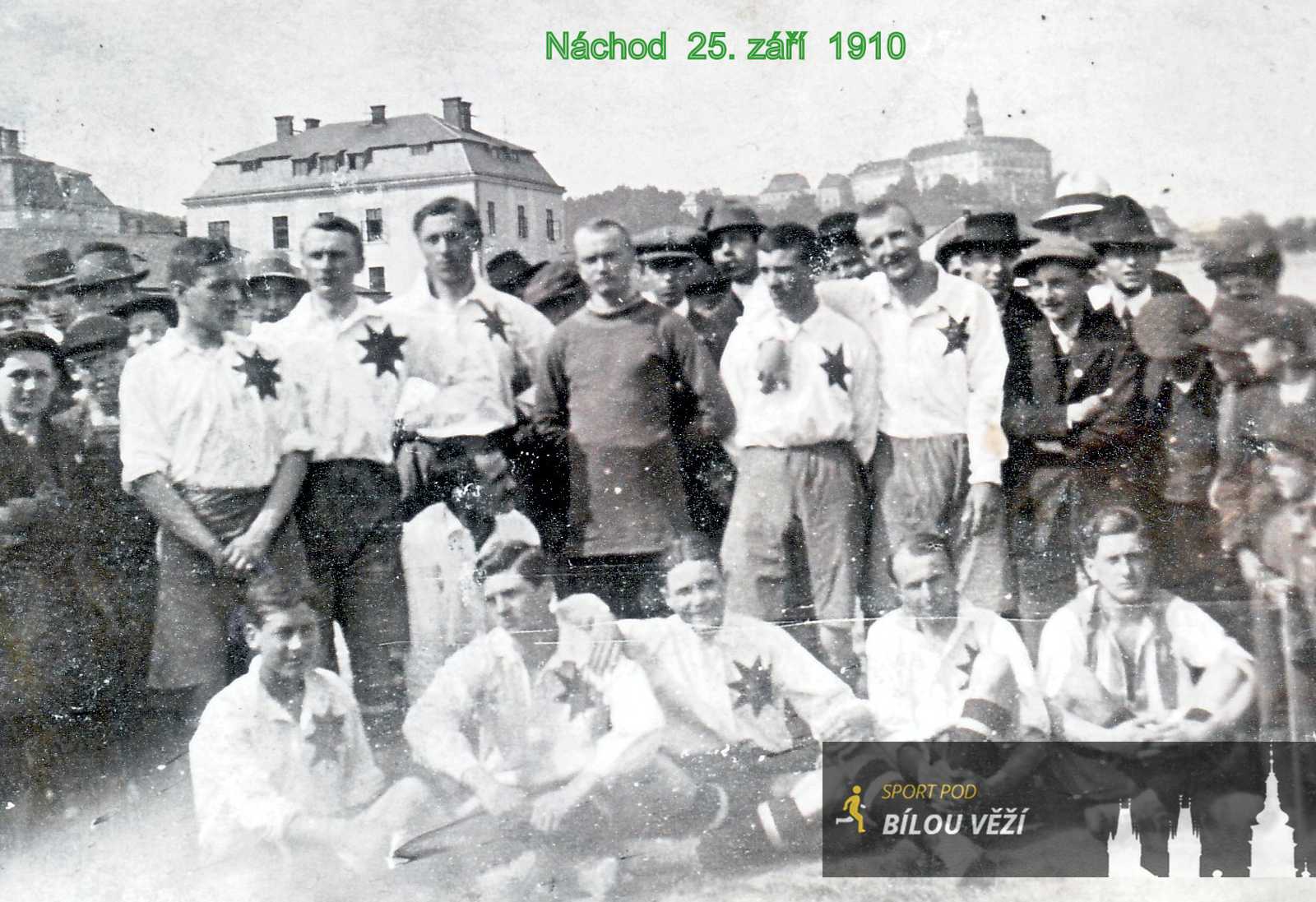SK Hradec Králové v Náchodě v roce 1910